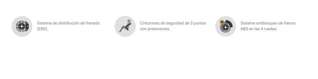 Sistema de distribución de frenado, cinturones de seguridad de 3 puntos con pretensores y sistema antibloqueo de frenos ABS en las 4 ruedas de tu Chevrolet Tornado Van 2023